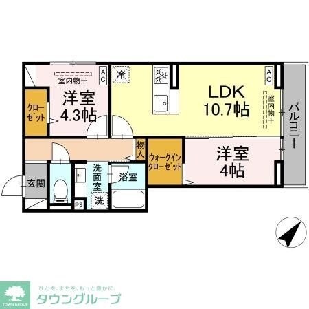 コルトレイクの物件間取画像